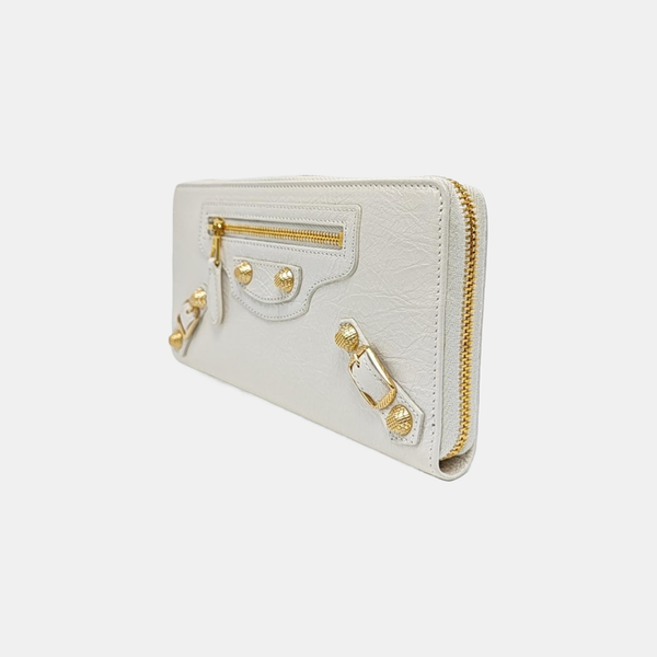 Authenticated pre-owned Classic City Lambskin White Wallet - Wallet at Looply