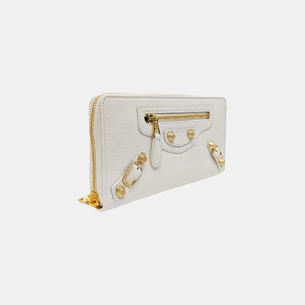 Authenticated pre-owned Classic City Lambskin White Wallet - Wallet at Looply