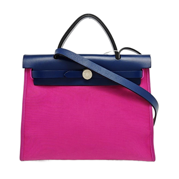 Authenticated pre-owned Herbag 31 Canvas Pink - Shoulder Bag at Looply
