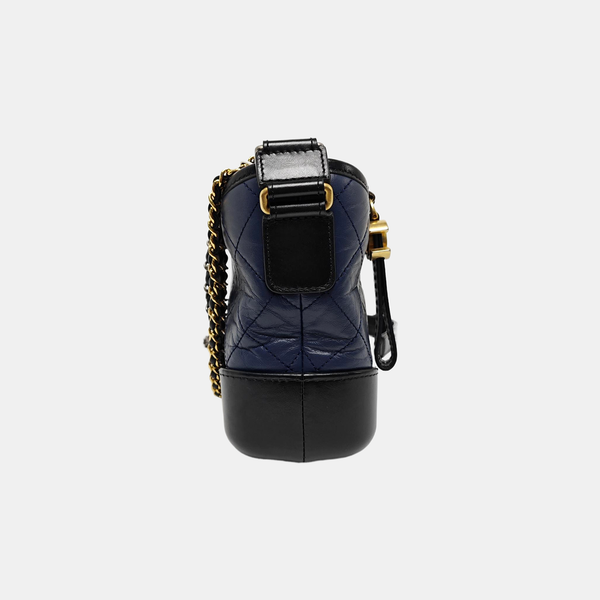 Authenticated pre-owned Gabrielle Small Calfskin Blue - Shoulder Bag at Looply