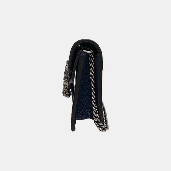 Authenticated pre-owned Dionysus Super Mini Calfskin Blue - Crossbody Bag at Looply