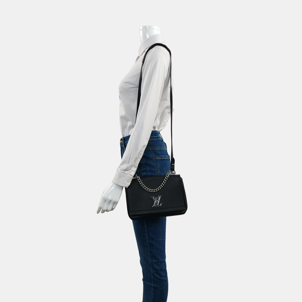 Authenticated pre-owned Lockme BB Calfskin Black - Shoulder Bag at Looply