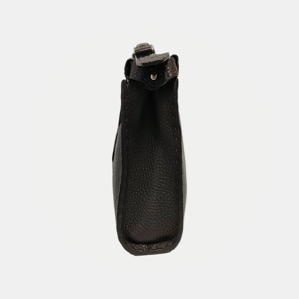 Calfskin Shoulder Bag Brown