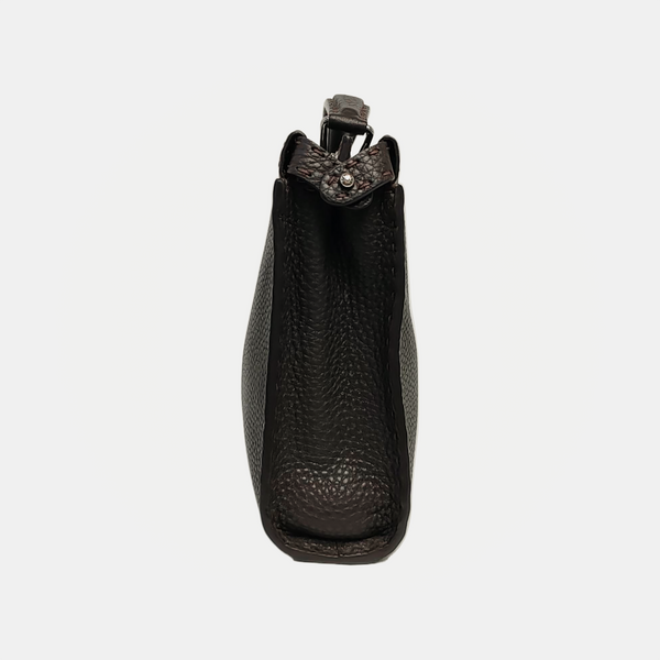 Calfskin Shoulder Bag Brown
