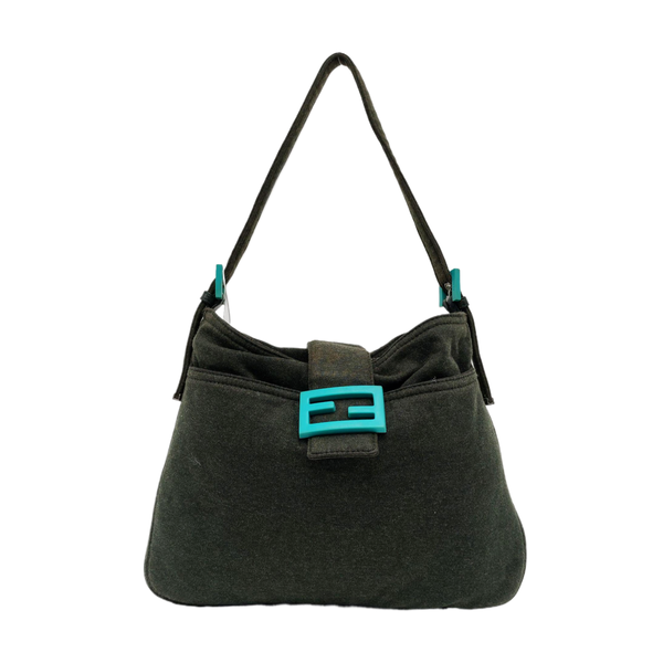 Fabric Top Handle Bag Green
