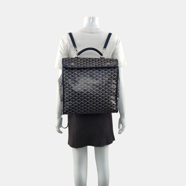 Saint Léger Coated Canvas Blue