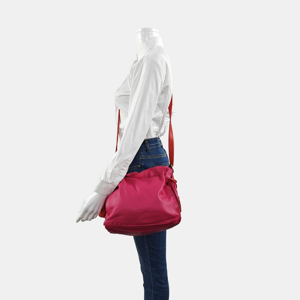 Authenticated pre-owned Flamenco Lambskin Pink - Shoulder Bag at Looply