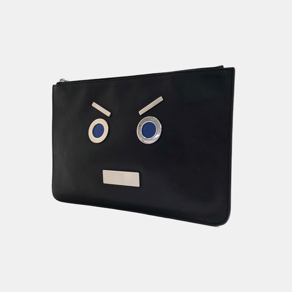 Authenticated pre-owned Monster Calfskin Black - Clutch at Looply