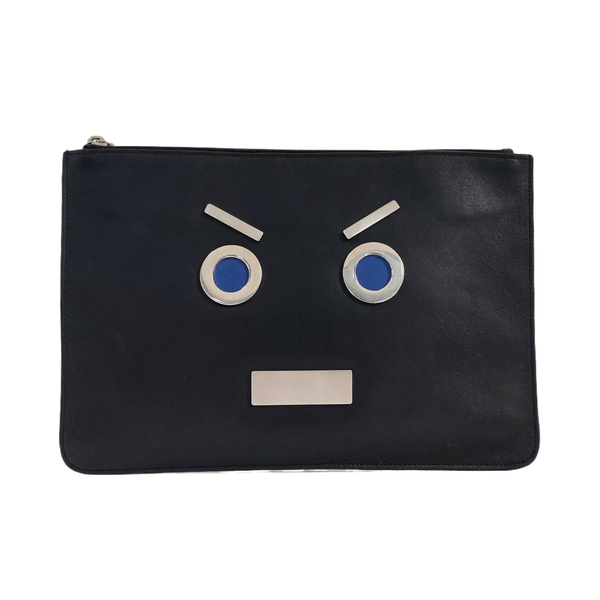 Authenticated pre-owned Monster Calfskin Black - Clutch at Looply