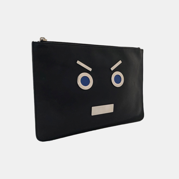 Authenticated pre-owned Monster Calfskin Black - Clutch at Looply