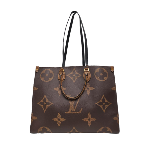 Authenticated pre-owned Onthego GM Monogram Coated Canvas Brown - Shoulder Bag at Looply