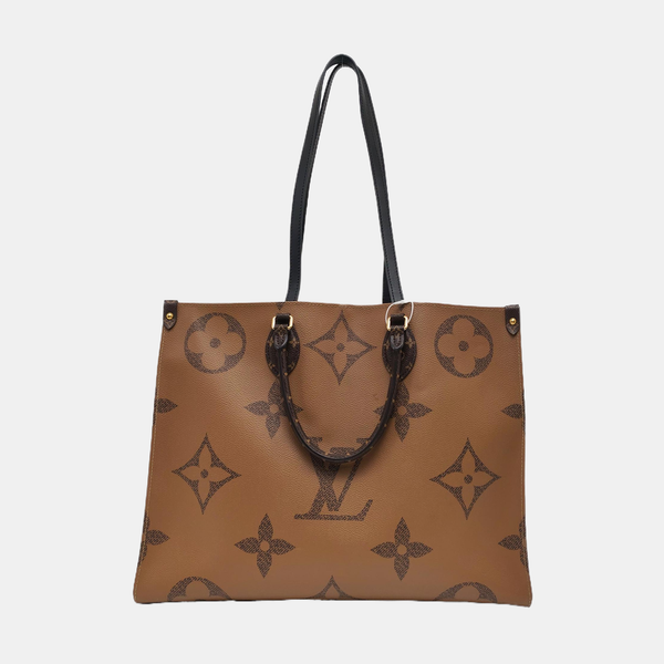 Authenticated pre-owned Onthego GM Monogram Coated Canvas Brown - Shoulder Bag at Looply