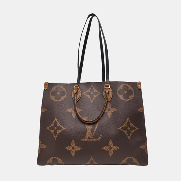 Authenticated pre-owned Onthego GM Monogram Coated Canvas Brown - Shoulder Bag at Looply