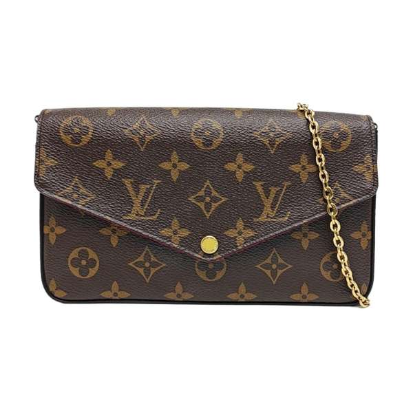 Authenticated pre-owned Félicie Monogram Coated Canvas Brown - Crossbody Bag at Looply