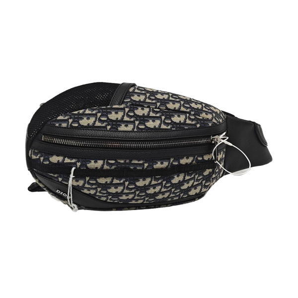 Authenticated pre-owned Issimo Double Saddle Monogram Canvas Black - Crossbody Bag at Looply