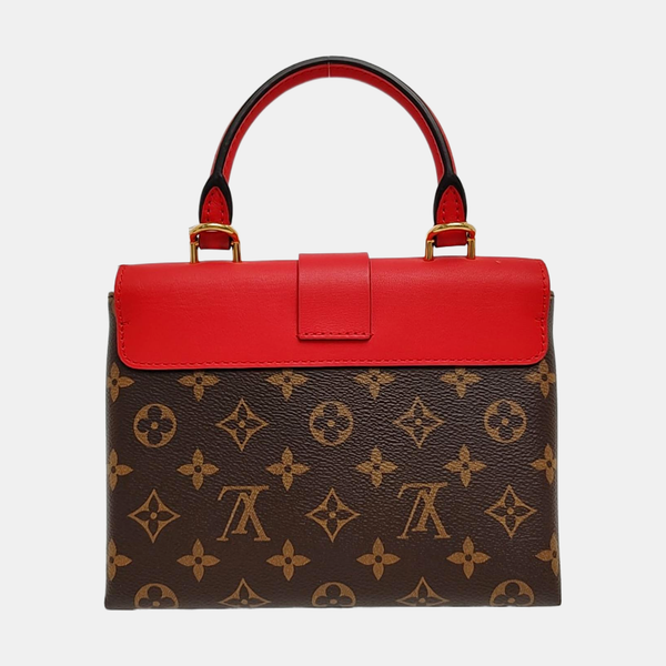 Authenticated pre-owned Locky BB Monogram Coated Canvas Red - Shoulder Bag at Looply