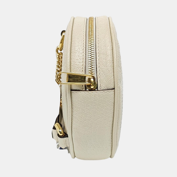 Authenticated pre-owned Ophidia Small Calfskin White - Backpack at Looply