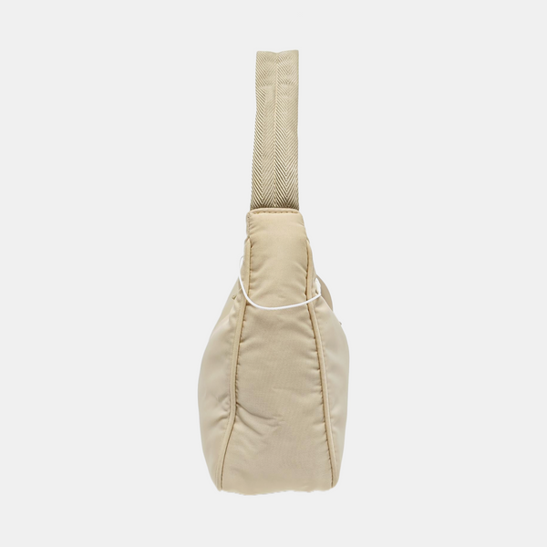 Authenticated pre-owned Re-edition2000 Mini Nylon Beige - Top Handle Bag at Looply