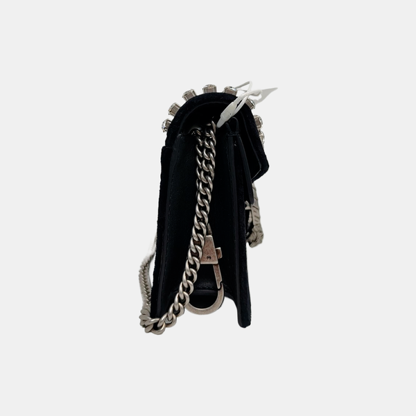 Authenticated pre-owned Dionysus Super Mini Velvet Black - Crossbody Bag at Looply