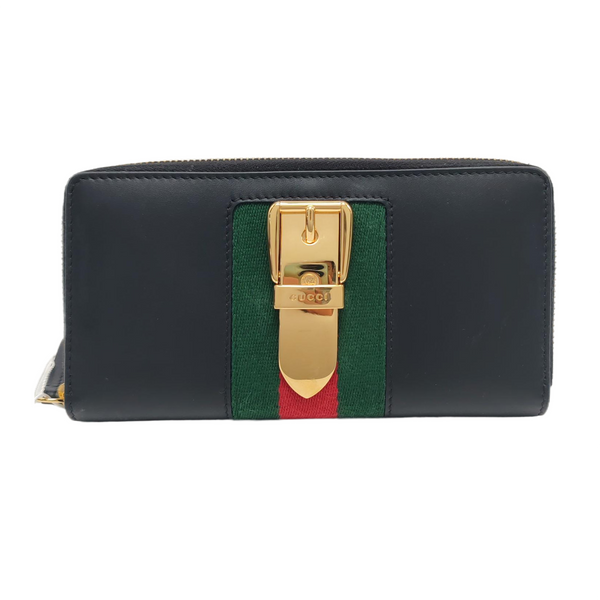 Authenticated pre-owned Sylvie Calfskin Black Wallet - Wallet at Looply