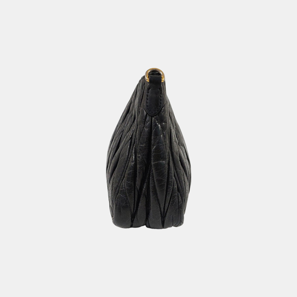 Authenticated pre-owned Matelassé Lambskin Black - Shoulder Bag at Looply