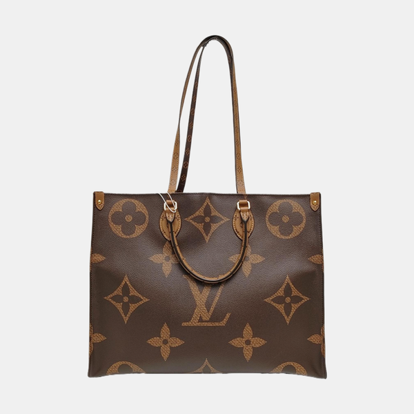 Authenticated pre-owned Onthego GM Monogram Coated Canvas Brown - Shoulder Bag at Looply