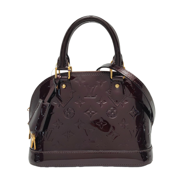 Authenticated pre-owned Alma BB Patent Leather Burgundy - Shoulder Bag at Looply