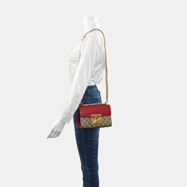 Authenticated pre-owned Padlock Small Monogram Coated Canvas Multicolor - Shoulder Bag at Looply