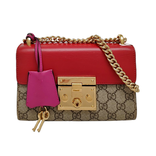 Authenticated pre-owned Padlock Small Monogram Coated Canvas Multicolor - Shoulder Bag at Looply