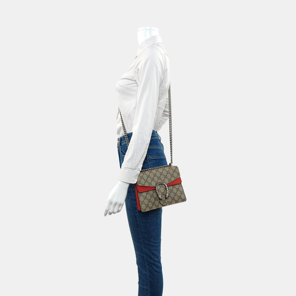 Authenticated pre-owned Dionysus Super Mini Monogram Coated Canvas Beige - Crossbody Bag at Looply