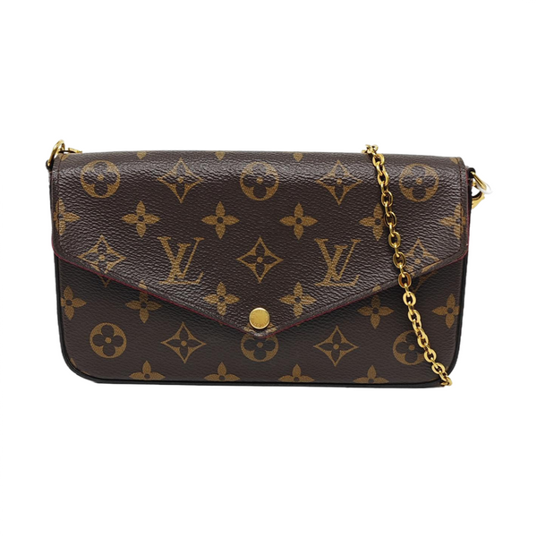 Authenticated pre-owned Félicie Monogram Coated Canvas Brown - Shoulder Bag at Looply