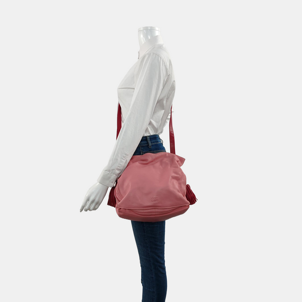 Authenticated pre-owned Flamenco Lambskin Pink - Shoulder Bag at Looply