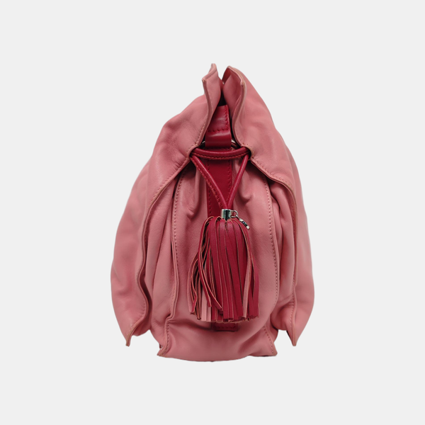 Authenticated pre-owned Flamenco Lambskin Pink - Shoulder Bag at Looply