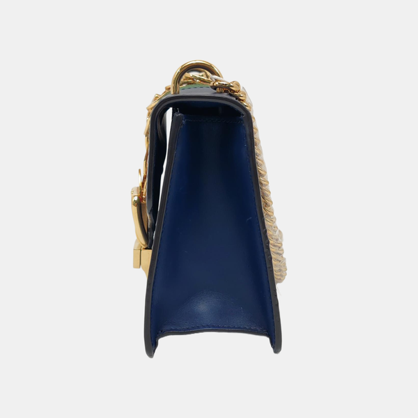 Authenticated pre-owned Sylvie Small Calfskin Blue - Shoulder Bag at Looply