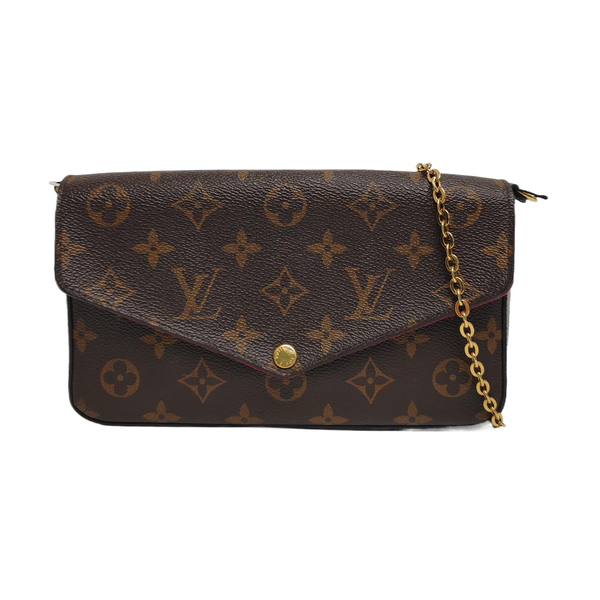 Authenticated pre-owned Félicie Monogram Coated Canvas Brown - Shoulder Bag at Looply