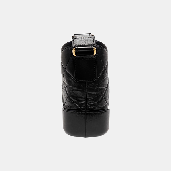 Authenticated pre-owned Gabrielle Small Quilted Vintage Calf Black - Shoulder Bag at Looply