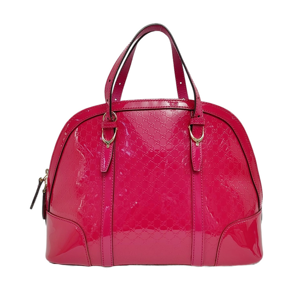 Authenticated pre-owned Microguccissima Monogram Calfskin Pink - Top Handle Bag at Looply