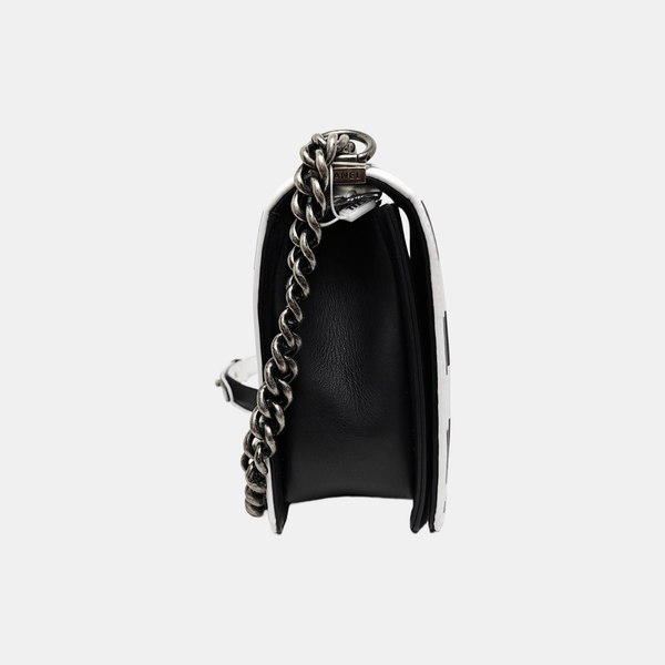 Authenticated pre-owned Boy Chanel Large Quilted Calfskin Black - Crossbody Bag at Looply