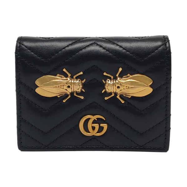Authenticated pre-owned GG Marmont Calfskin Black Wallet - Wallet at Looply