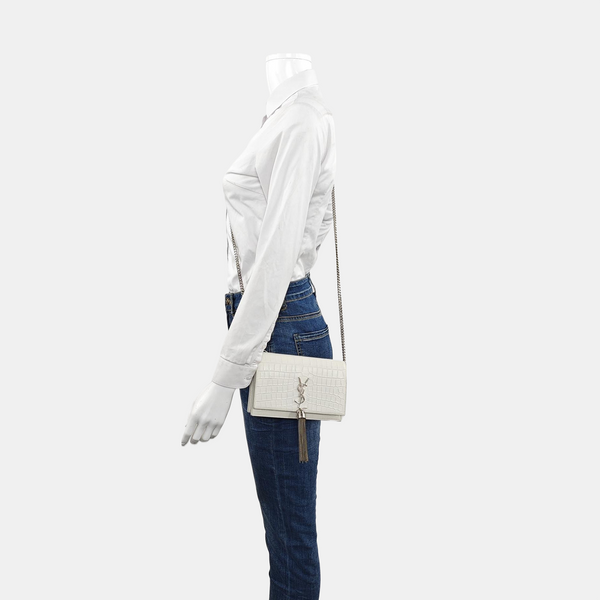 KATE WOC Calfskin White