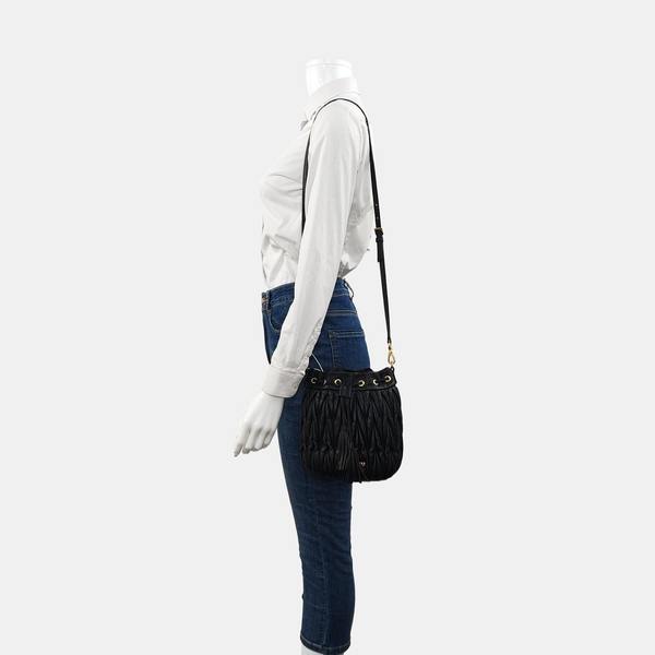 Matelassé Lambskin Black