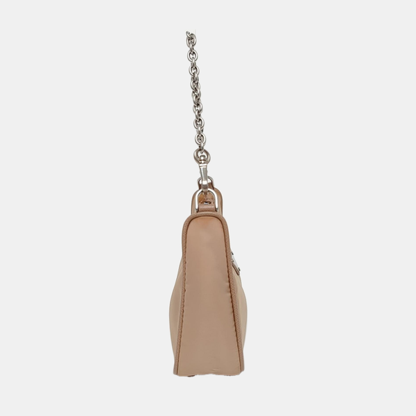 Authenticated pre-owned Re-edition Nylon Beige - Shoulder Bag at Looply