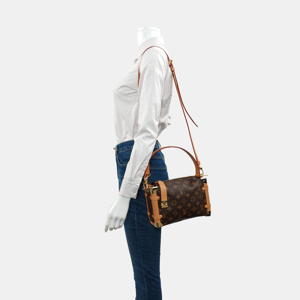 SIDE TRUNK MM Monogram Coated Canvas Brown