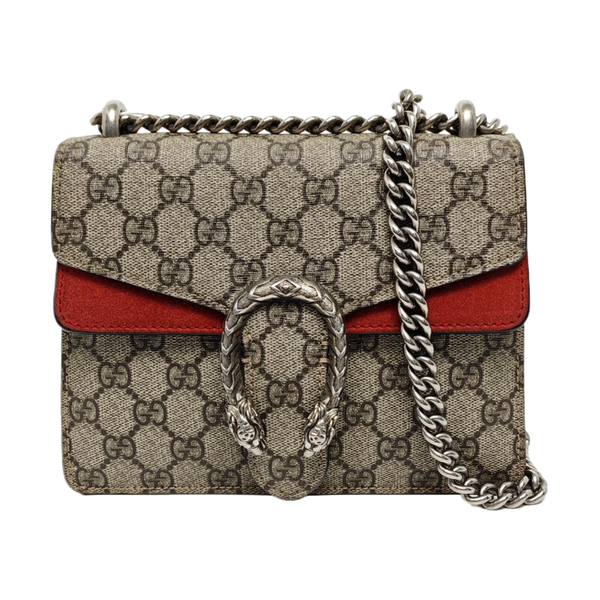 Authenticated pre-owned Dionysus Super Mini Monogram Coated Canvas Beige - Crossbody Bag at Looply
