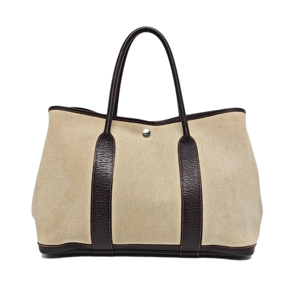 Authenticated pre-owned Garden Party 36 Canvas Beige - Top Handle Bag at Looply