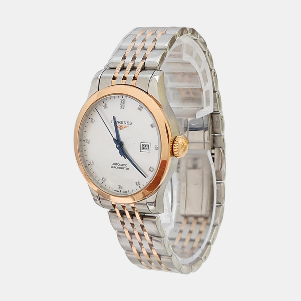 Record 30mm White Automatic Watch