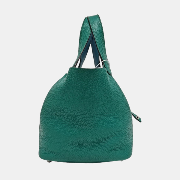 Authenticated pre-owned Picotin Lock 18 Clemence Green - Top Handle Bag at Looply