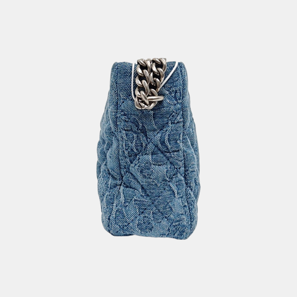 Quilted Denim Blue