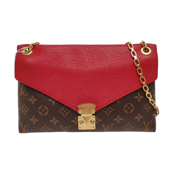 Authenticated pre-owned Pallas Monogram Coated Canvas Brown - Shoulder Bag at Looply