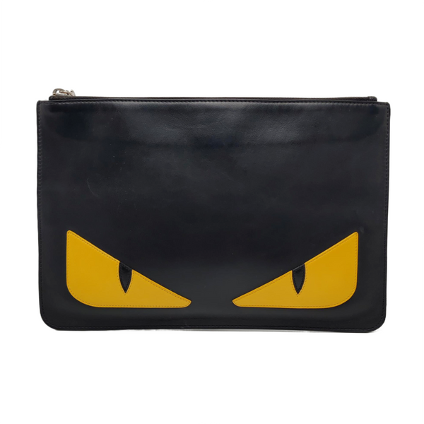 Authenticated pre-owned Monster Calfskin Black - Clutch at Looply